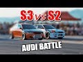 Crazy audi battle s3 vs s2  autokinisimag