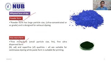 TEX 2103 Wet Processing Technology I Vat Dyes