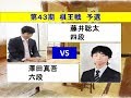 将棋　第43期棋王戦予選　藤井聡太　×　澤田真吾 　(投了図以下ｼﾐｭﾚｰｼｮﾝ有り)