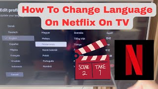 How To Change Language On Netflix On TV