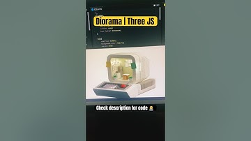 Diorama | Three JS | HTML Animation #coding #tutorials #shorts