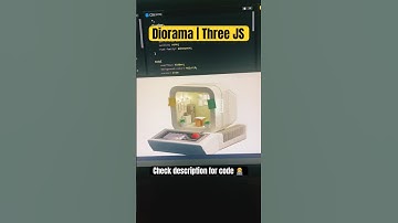 Diorama | Three JS | HTML Animation #coding #tutorials #shorts