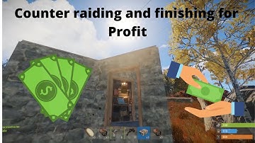 Counter raiding and finishing the raid for profit! #rust #trio