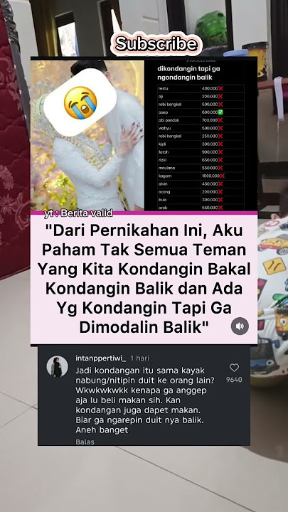 Emang sudah dr dulu sih, yg undangan d catat,, #trendingshorts #shorts #shortvideo