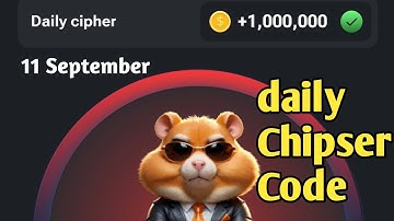 Hamster Kombat 11 September Daily Cipher Code || Hamster Kombat 11 September Combo