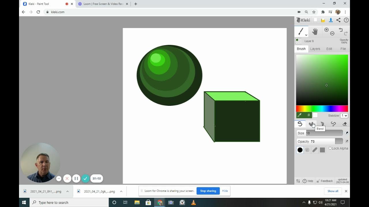 Make 3d forms with kleki paint tool youtube