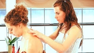 ASMR Neck Massage; Swedish Massage Therapy Techniques For Neck Pain; Full Body Massage Series