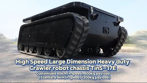 WoW! Amazing tracked robot is here! High Speed Large Dimension chassis TinS-17E #robotchassis