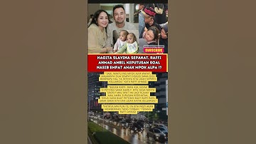 😱 Raffi Ahmad ambil keputusan besar‼️ Nagita Slavina setuju soal nasib 4 anak Mpok Alpa 😭
