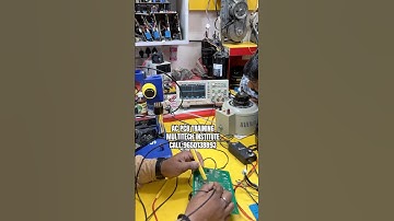 Join Ac pcb Repairing Course | ac pcb Training institute | How to Check ac pcb signal by dso #shorts