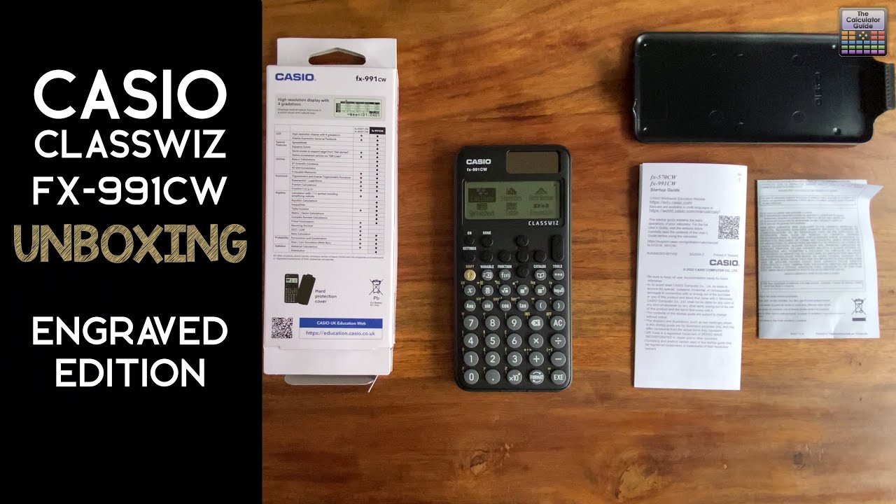 Casio Classwiz Unboxing Engraved Edition | #unboxing #casio #calculator - YouTube