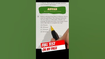 ASVAB Arithmetic Reasoning solution #23 #short