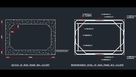Rigid Frame Box Culvert with Autocad