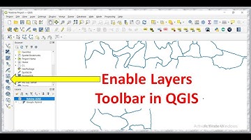 How to enable layers Toolbar in QGIS