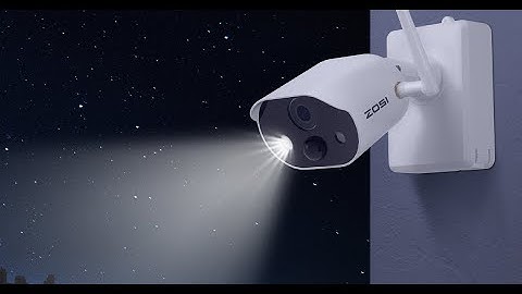 C306 Wire-Free Battery Camera with Sound & Light Alarm- ZOSI Security Camera