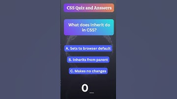 CSS Quiz 33 of 1000 | Cascading Style Sheets Quiz and Answers | Web Development Skills