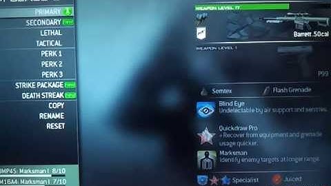 Best Class setup MW3- Barrett 50.Cal