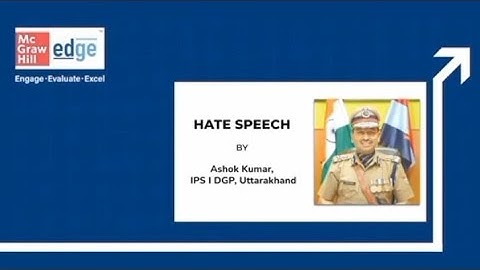 HATE SPEECH BY ASHOK KUMAR IPS DGP uttrakhand internal security upsc English medium #upsc #ias