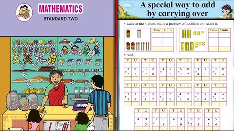 Std. 2nd Mathematics (A special way to add by carrying over) Page no.50