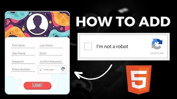 How To Add Google Recaptcha V2 to HTML Form | HTML Tutorial