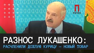 Разнос Лукашенко: расчленили дохлую курицу — новый товар! #лукашенко #разнос