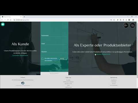 ProDuck Tutorial - Registrierung im Portal