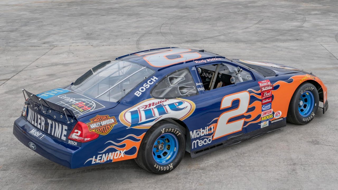 Ex–Rusty Wallace 2002 Ford Taurus NASCAR Race Car for sale on BaT
