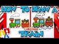 How To Draw A Christmas Train