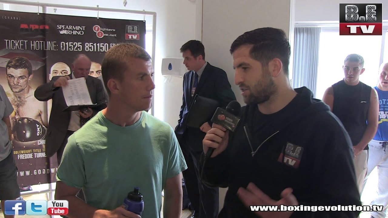 Flave interviews Garry Buckland at the weigh in for his fight with Richard Commey