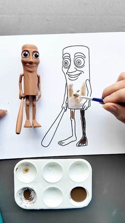 Drawing Tung Tung Sahur 🤣 | Sheep FR #shorts