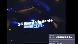 23mar2022 #FBP8998K yamaha r155 top speed 150km/h in gear 6