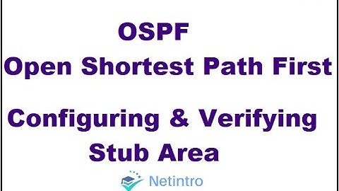 OSPF Configuring and Verifying Stub Area