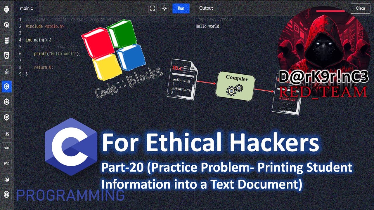 20. ফ্রী এথিক্যাল হ্যাকিং কোর্স C Programming Class 20 - YouTube