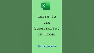 Best Trick to use superscript in excel in 2024 #shorts #youtubeshorts #excel