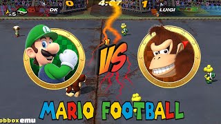 Mario Smash Football   Flower Cup Battles Luigi VS DONKEY  Classic Nintendo Gamecube Games #2