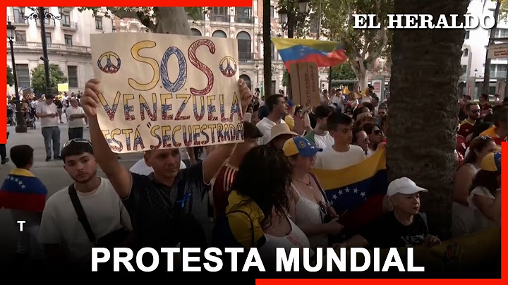 Sevilla se une a la protesta mundial de la oposición venezolana a Maduro
