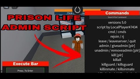 PRISON LIFE ADMIN SCRIPT | Hydrogen - Fluxus