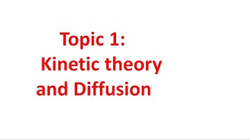 Edexcel IGCSE Chemistry Chapter 1: Kinetic theory and diffusion