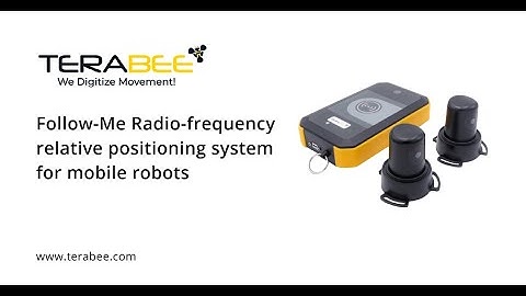 Introducing Terabee Follow-Me - Radio-frequency relative positioning system for mobile robots