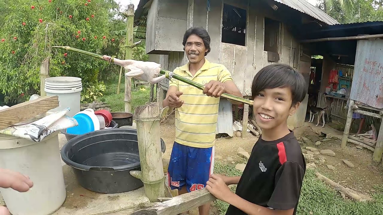 How to cook the best chicken over a fire in the Province - Narcissas CR  toilet  project almost done