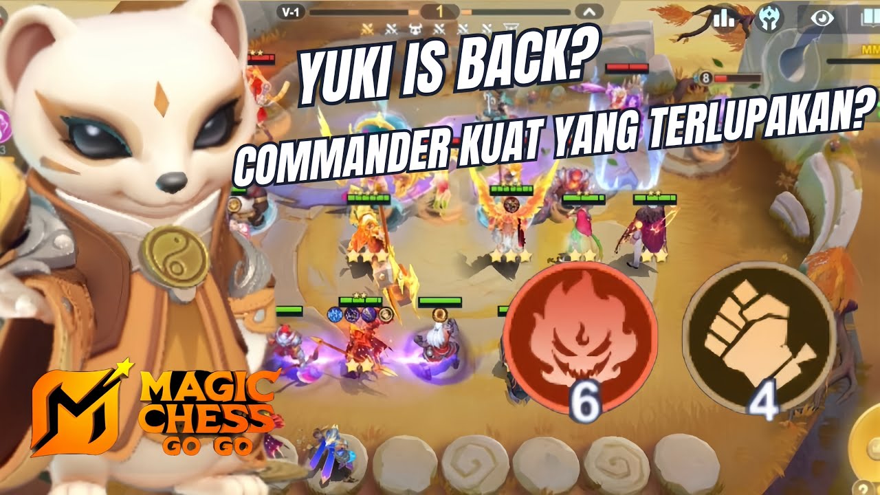 TUTORIAL COMMANDER YUKI UNTUK PEMULA| DIJAMIN LANGSUNG JAGO DI RANK MAGIC CHESS GOGO