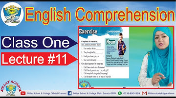 English Comprehension | Class 1 | Unit # 4 | Page # 20 | Lecture 11 | Millat Schools Grw