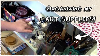 Artist Diaries: Organizing Art Supplies / Trendy Cleaning Products / Moving Furniture Around