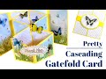 Pretty 6 x 6 Cascading Gatefold Card