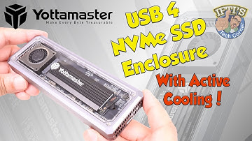 Super Fast! Super Cool! - Yottamaster USB4 40Gbps SSD Enclosure with Active Cooling! : REVIEW