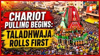 Puri Rath Yatra : Chariot Pulling Begins, Devotees Witness Rolling Of Lord Balabhadra's Taladhwaja