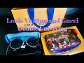 Louis Vuitton  Christmas Animation Mini Pouchette and Gucci Sunglasses Double Unboxing 🎉