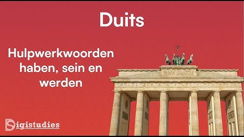 Duits – Hulpwerkwoorden haben, sein en werden