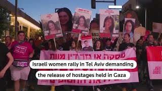 Women march in Tel Aviv demanding hostages' release | REUTERS