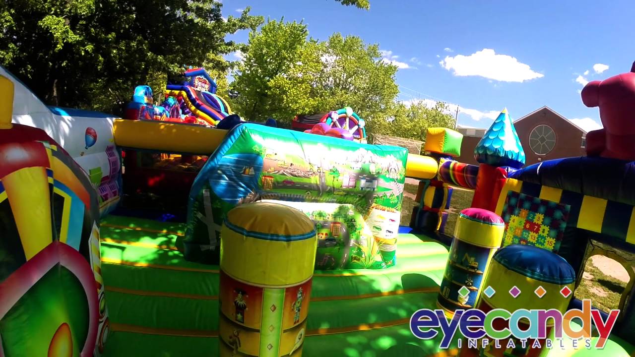 Toy Town Inflatable Play Center Eye Candy Inflatables YouTube